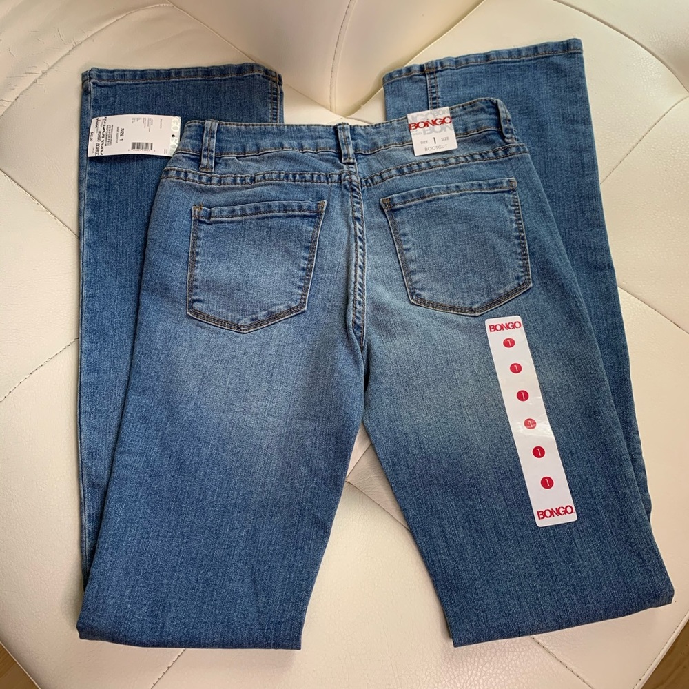 BONGO Boot Cut JEANS Size 1 - Picture 2 of 6